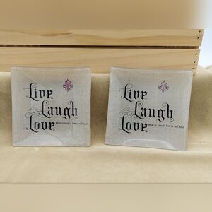 Live Love Laugh What is done in love is well done Glass Decor